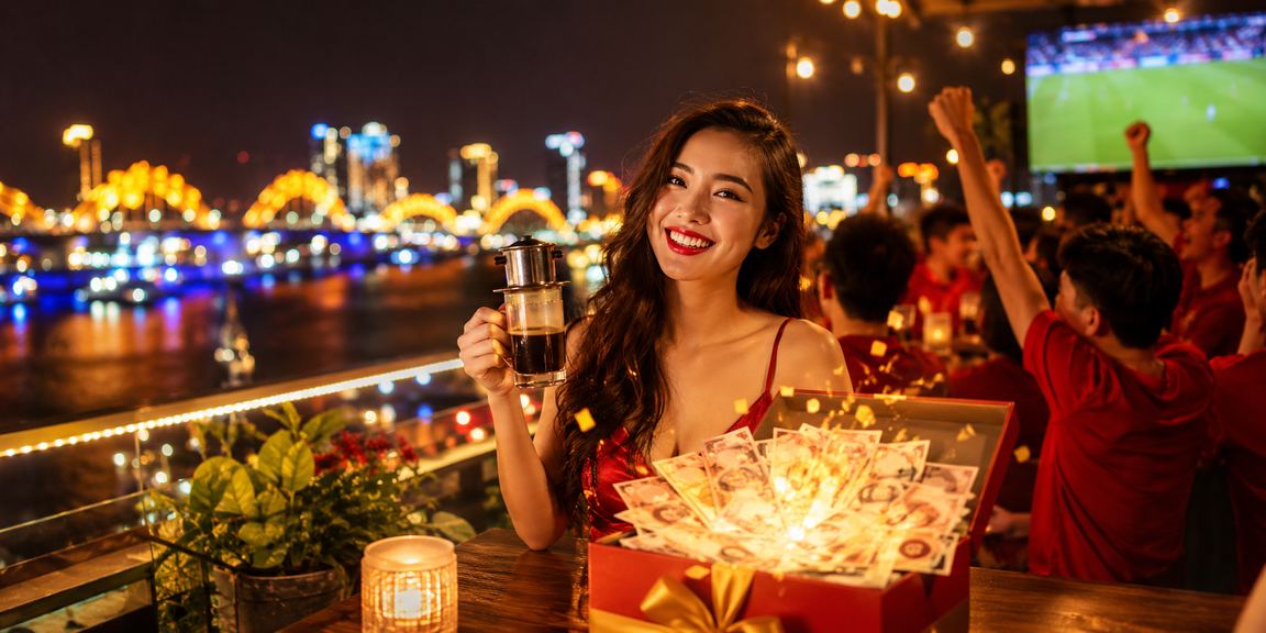 Người dùng Đà Nẵng thưởng thức cà phê và đặt cược casino trực tuyến trên di động