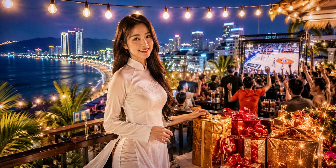 Người hâm mộ thể thao tại Nha Trang theo dõi trận bóng rổ và đặt cược trực tuyến qua điện thoại