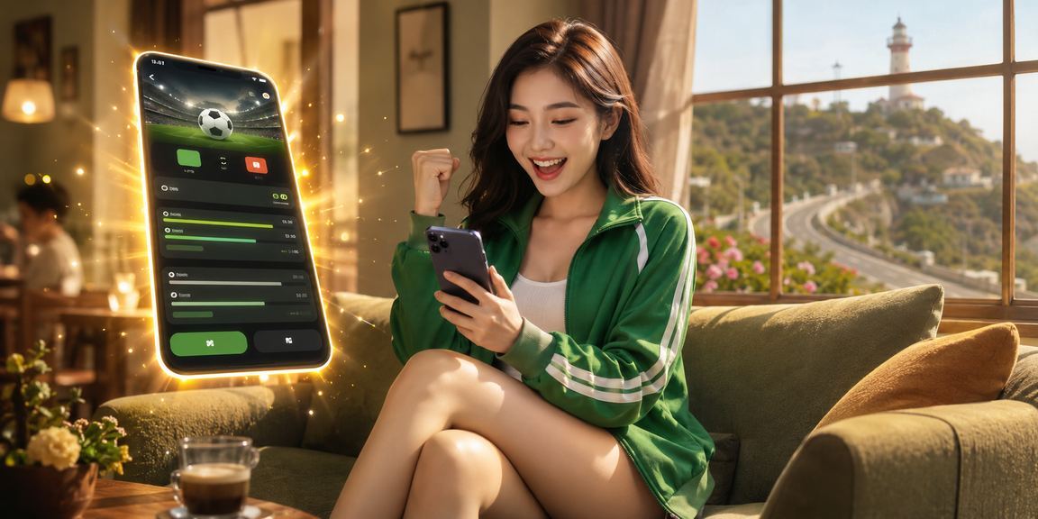 Người dùng tại Vũng Tàu kiểm tra ứng dụng casino trực tuyến với cà phê buổi sáng